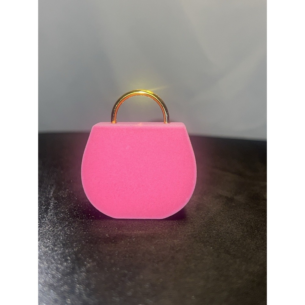 Vintage Hot Pink Velvet Purse Ring Box - Picture 6 of 10